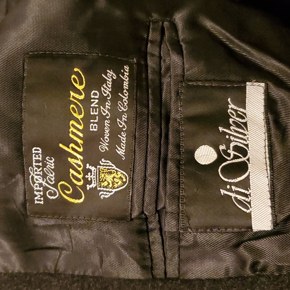 Di Silver Imported Cashmere Coat 44L